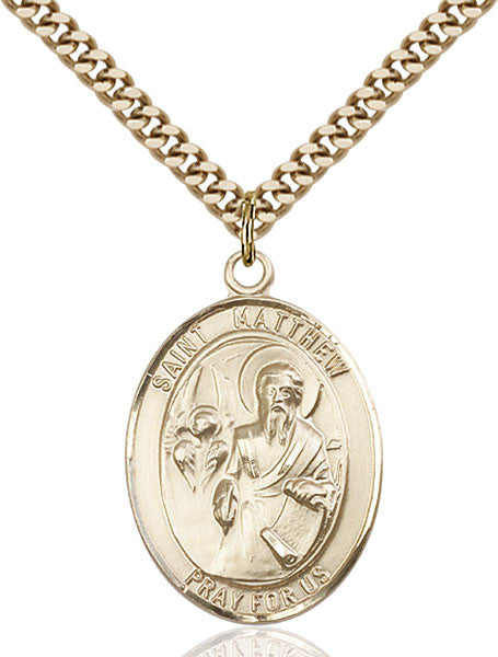 Gold Filled St. Matthew the Apostle Pendant