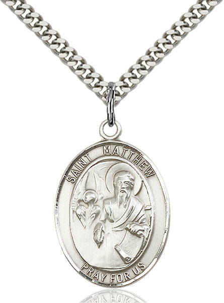SF or Sterling Silver St. Matthew the Apostle Pendant