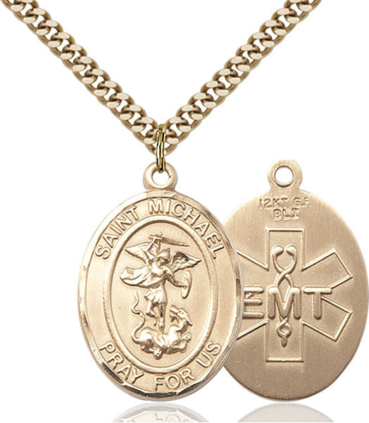 Gold Filled St. Michael / Emt Pendant