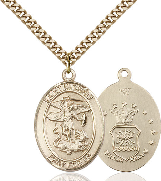 Gold Filled St. Michael the Archangel Pendant