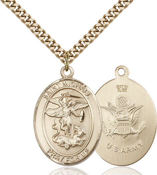 Gold Filled St. Michael the Archangel Pendant