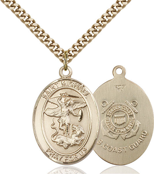 Gold Filled St. Michael the Archangel Pendant