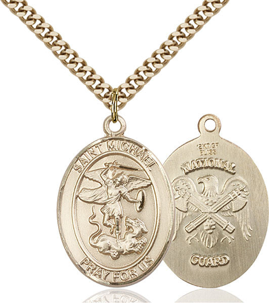Gold Filled St. Michael the Archangel Pendant