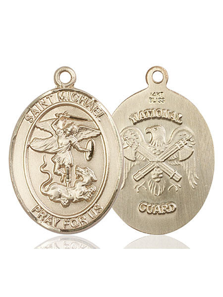 14kt Gold St. Michael the Archangel Medal