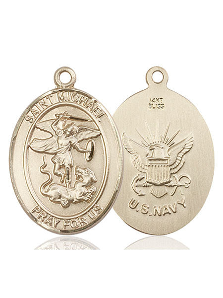 14kt Gold St. Michael the Archangel Medal