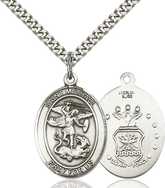 Sterling Silver St. Michael the Archangel Pendant