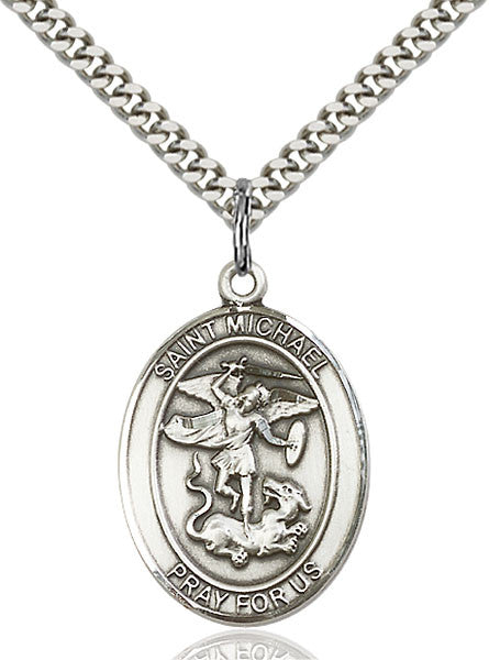 Sterling Silver St. Michael the Archangel Pendant