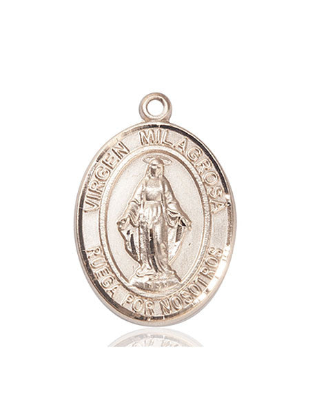 Medalla Virgen Milagrosa Oro 14kt