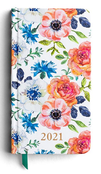 Floral - Planificador de bolsillo premium 2021