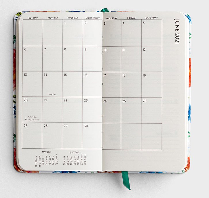 Floral - 2021 Premium Pocket Planner