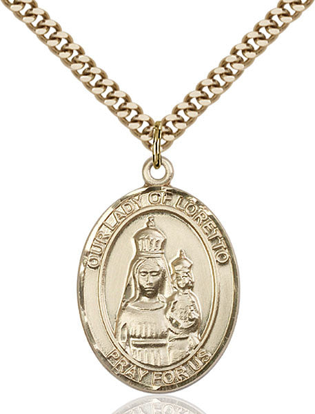 Gold Filled O/L of Loretto Pendant