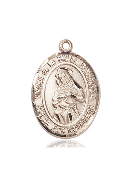 14kt Gold Virgen de la Divina Medal