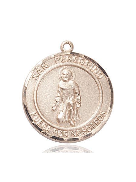 14kt Gold San Peregrino Medal