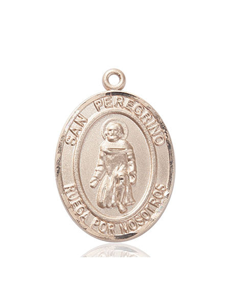 14kt Gold San Peregrino Medal