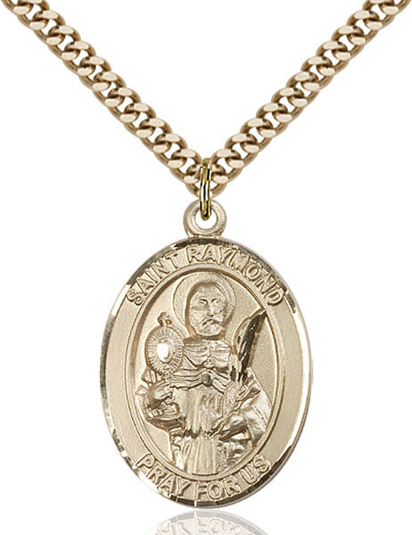 Colgante St. Raymond Nonnatus chapado en oro