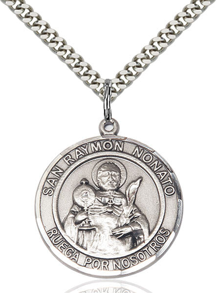Colgante San Raymon Nonato de plata esterlina