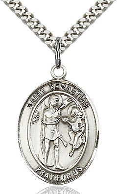 Sterling Silver Sebastian Medal