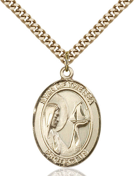 Gold Filled O/L Star of the Sea Pendant