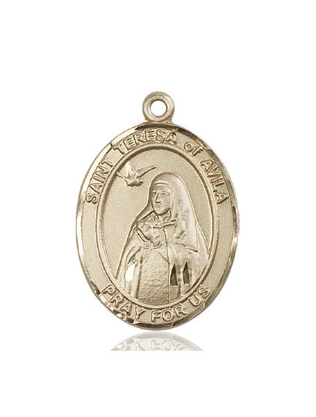 14kt Gold St. Teresa of Avila Medal