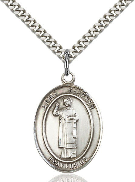 Sterling Silver St. Stephen the Martyr Pendant