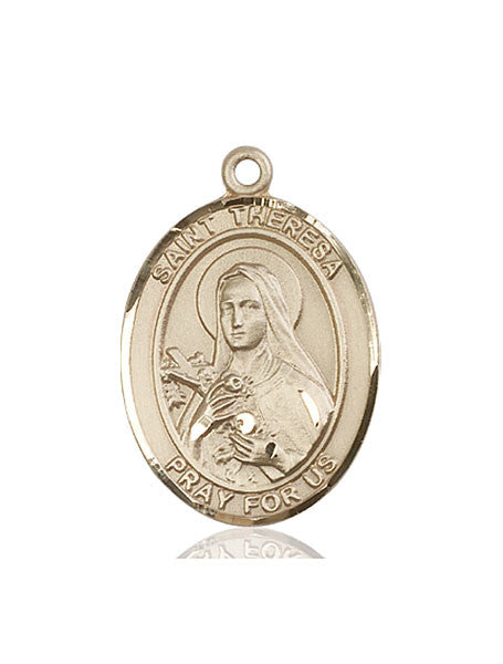 14kt Gold St. Theresa Medal