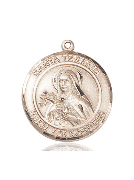 14kt Gold Santa Teresita Medal