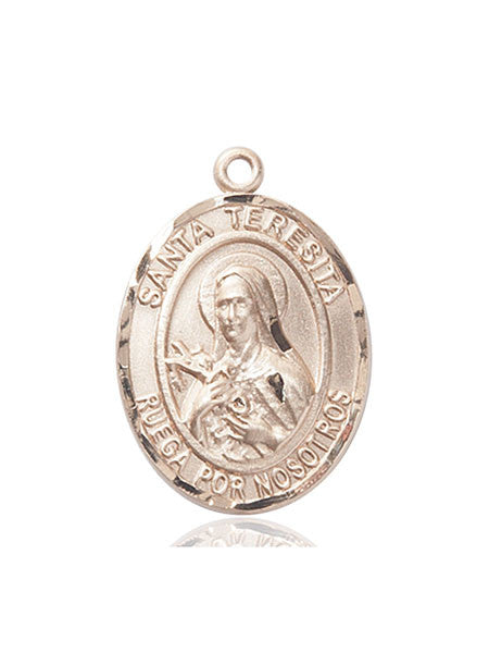 14kt Gold Santa Teresita Medal