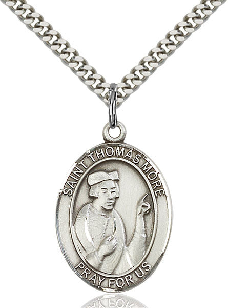 Sterling Silver St. Thomas More Pendant