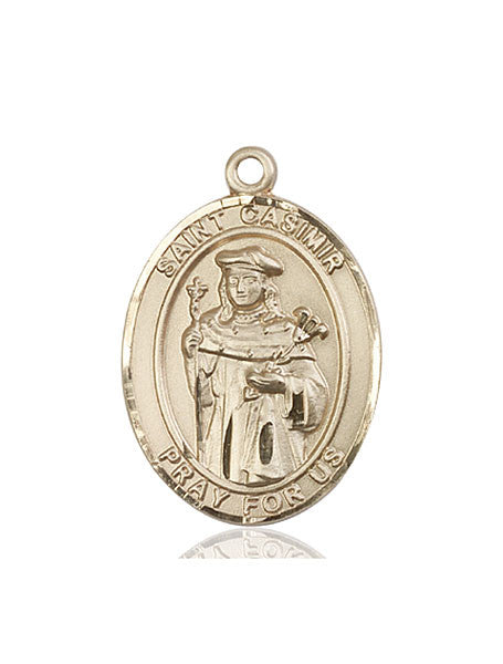 Medalla de San Casimiro de Polonia en oro de 14kt