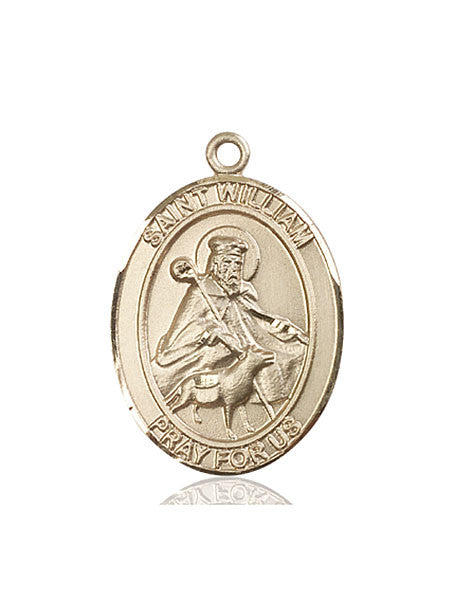 14kt Gold St. William of Rochester Medal
