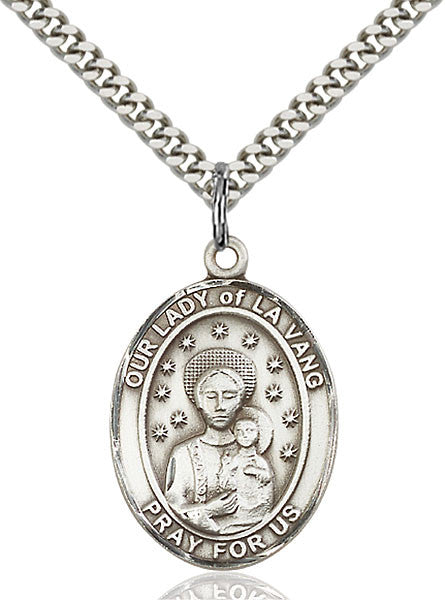 Sterling Silver O/L of La Vang Pendant