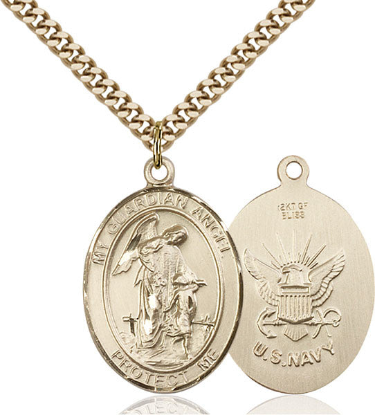 Gold Filled Guardian Angel Pendant