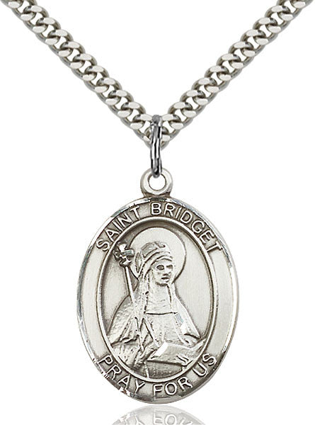 Sterling Silver St. Bridget of Sweden Pendant