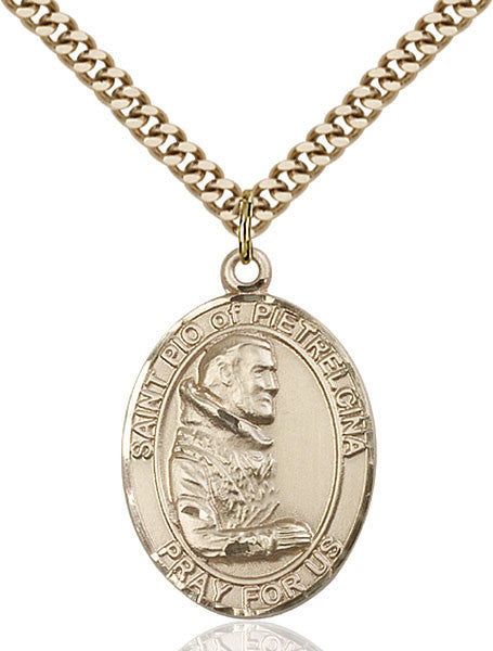 Gold Filled St. Pio of Pietrelcina Pendant
