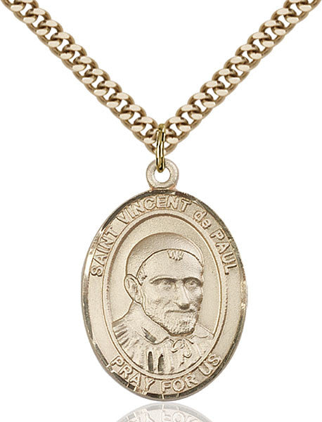Gold Filled St. Vincent de Paul Pendant