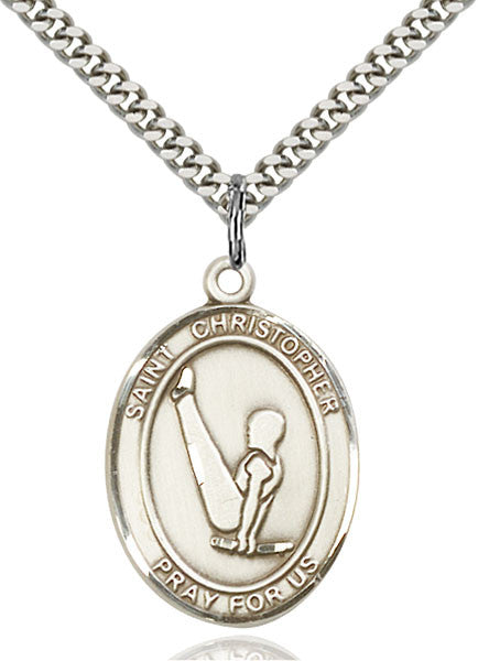 Sterling Silver St. Christopher Pendant