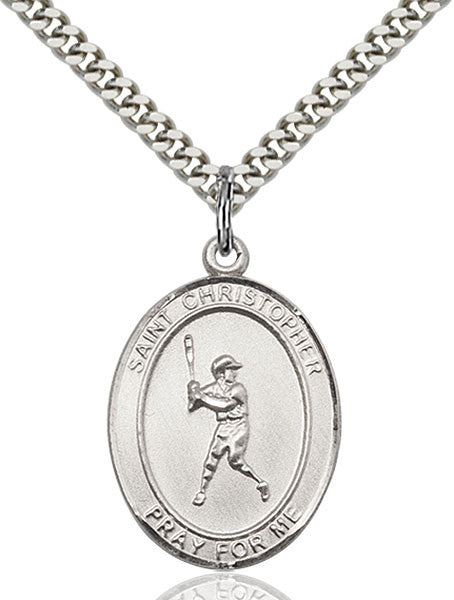 Sterling Silver St. Christopher Pendant