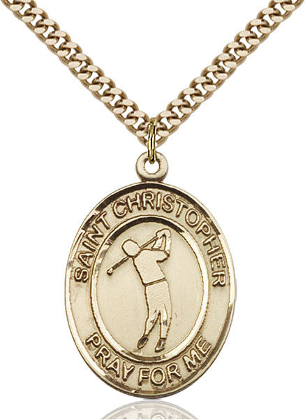 Gold Filled St. Christopher Pendant