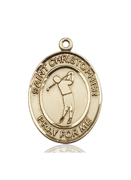 14kt Gold St. Christopher Medal