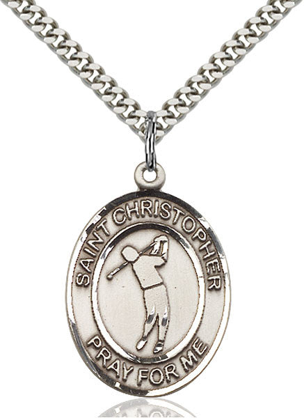 Sterling Silver St. Christopher Pendant