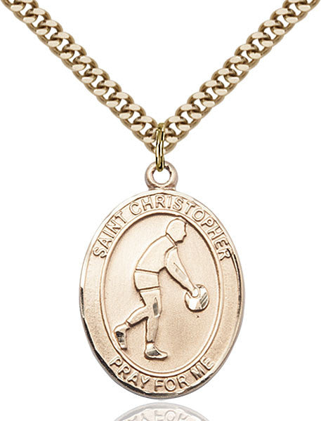 Gold Filled St. Christopher Pendant