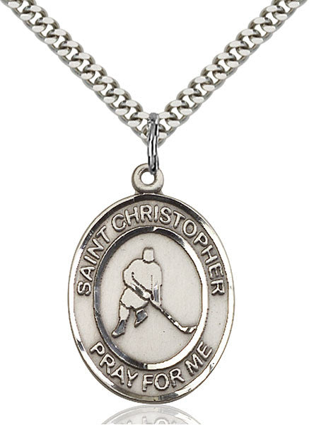 Sterling Silver St. Christopher Pendant