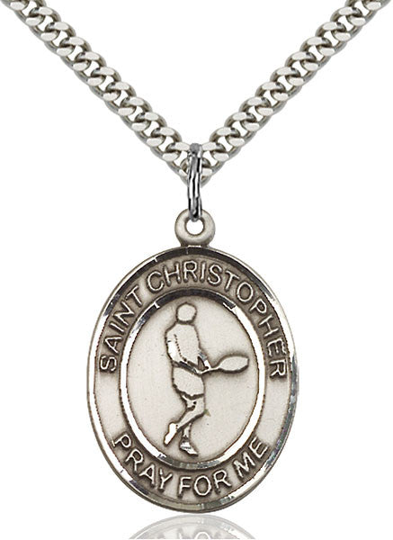 Sterling Silver St. Christopher Pendant