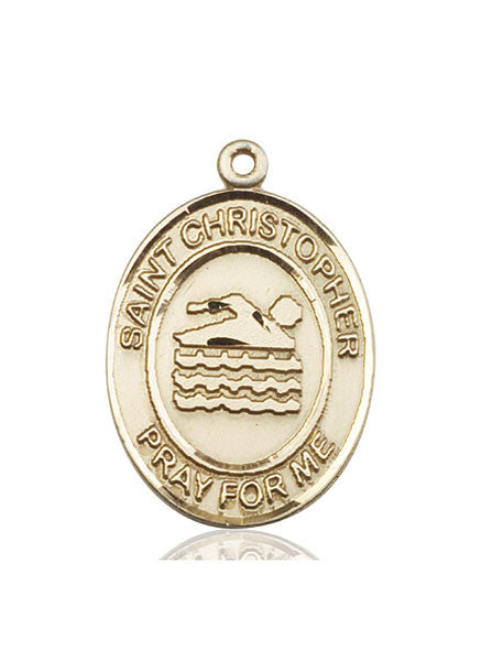 14kt Gold St. Christopher Medal