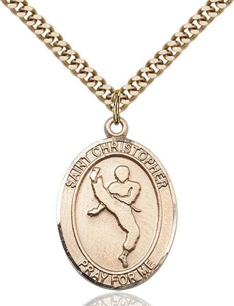 Gold Filled St. Christopher Pendant