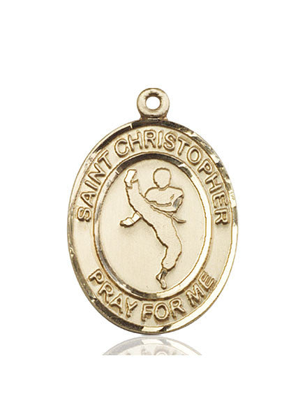 14kt Gold St. Christopher Medal