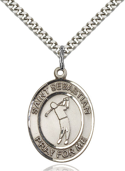 Sterling Silver St. Sebastian Pendant