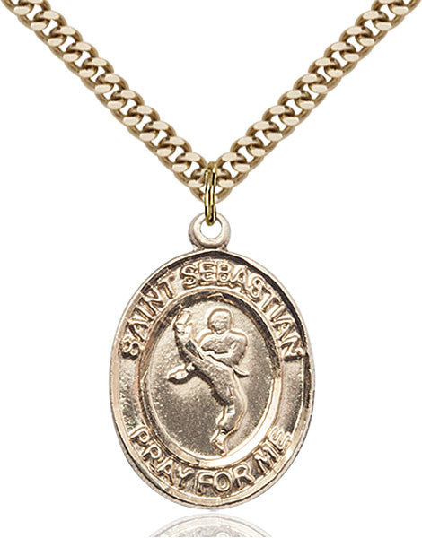 Gold Filled St. Sebastian Pendant