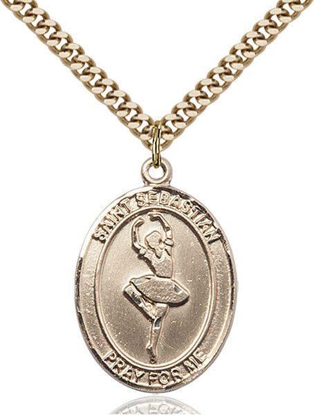 Gold Filled St. Sebastian Pendant