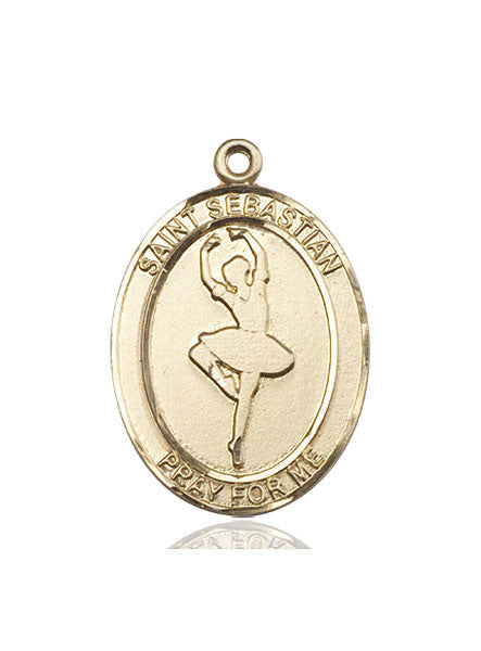 Medalla de San Sebastián de oro de 14 kt
